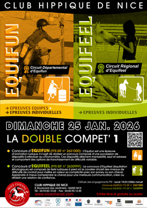 DOUBLE COMPET 1/5 : CONCOURS CLUB/PONEY EQUIFUN et EQUIFEEL