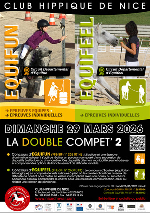 DOUBLE COMPET 2/5 : CONCOURS CLUB/PONEY EQUIFUN et EQUIFEEL
