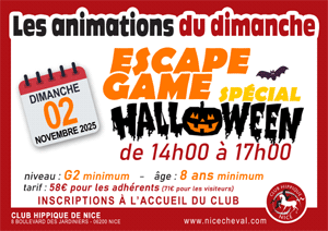 ANIMATIONS DU DIMANCHE : ESCAPE GAME SPECIAL HALLOWEEN