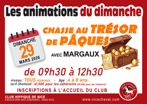 ANIMATIONS DU DIMANCHE : chasse au tr�sor de P�ques avec MARGAUX