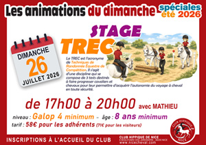 animation du dimanche 26 juillet : STAGE TREC