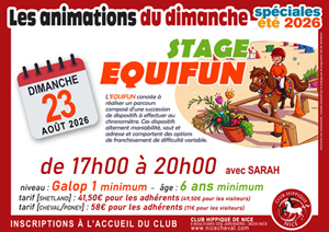 Animations du dimanche : STAGE EQUIFUN