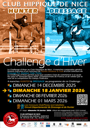 CHALLENGE HIVER HUNTER DRESSAGE : Etpae 2/4