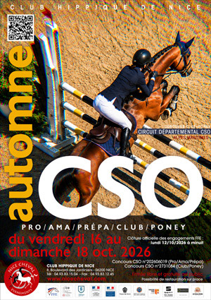 CSO AUTOMNE : CONCOURS CLUB, PONEY, PREPA, AMA, PRO