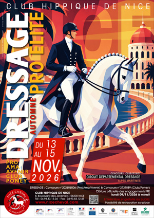 DRESSAGE PRO ELITE AUTOMNE : CONCOURS CLUB, PONEY, AMA, PRO