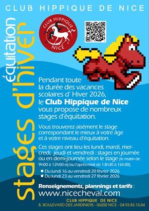 STAGES EQUITATION VACANCES D'HIVER 2026