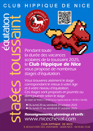 STAGES EQUITATION VACANCES DE TOUSSAINT 2025