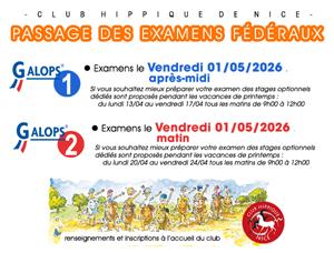 STAGES EQUITATION VACANCES DE PRINTEMPS 2026